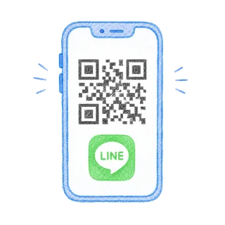 LINEのQRコードを読み取るアイコン
